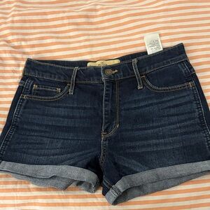 Hollister Dark Blue Jean Shorts